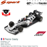 Modelauto 1:18 | Spark 18S487 | Alpha Tauri AT01 | Scuderia Alpha Tauri 2020 #10 Italy / Monza / Italian Grand Prix Modelauto 1:18 | Spark 18S487 | Alpha Tauri AT01 | Scuderia Alpha Tauri 2020 #10 Italy / Monza / Italian Grand Prix
