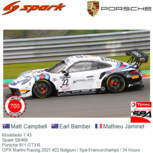 Modelauto 1:43 | Spark SB468 | Porsche 911 GT3 R | GPX Martini Racing 2021 #22 Belgium / Spa-Francorchamps / 24 Hours Modelauto 1:43 | Spark SB468 | Porsche 911 GT3 R | GPX Martini Racing 2021 #22 Belgium / Spa-Francorchamps / 24 Hours