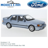 Modelauto 1:18 | Model Car Group 18305 | Ford Sierra Cosworth Metallic Blue 1988 Modelauto 1:18 | Model Car Group 18305 | Ford Sierra Cosworth Metallic Blue 1988