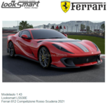Modelauto 1:43 | Looksmart LS530E | Ferrari 812 Competizione Rosso Scuderia 2021 Modelauto 1:43 | Looksmart LS530E | Ferrari 812 Competizione Rosso Scuderia 2021