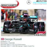 Modelauto 1:18 | Minichamps 110201663 | Mercedes AMG F1 W11 EQ Performance | Mercedes AMG F1 2020 #63 Bahrain / Sakhir Grand Prix Modelauto 1:18 | Minichamps 110201663 | Mercedes AMG F1 W11 EQ Performance | Mercedes AMG F1 2020 #63 Bahrain / Sakhir Grand Prix