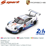 Modelauto 1:18 | Spark 18S560 | Porsche 911 RSR LMGTE-AM | Team Project 1 2020 #56 France / Le Mans 24 Hours Modelauto 1:18 | Spark 18S560 | Porsche 911 RSR LMGTE-AM | Team Project 1 2020 #56 France / Le Mans 24 Hours