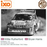 Modelauto 1:43 | IXO-Models RAC362B | MG Metro 6R4 1986 #35 Britain / RAC Rallye Modelauto 1:43 | IXO-Models RAC362B | MG Metro 6R4 1986 #35 Britain / RAC Rallye