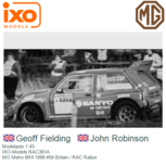 Modelauto 1:43 | IXO-Models RAC361A | MG Metro 6R4 1986 #58 Britain / RAC Rallye Modelauto 1:43 | IXO-Models RAC361A | MG Metro 6R4 1986 #58 Britain / RAC Rallye
