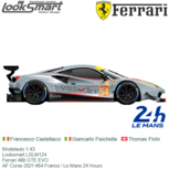 Modelauto 1:43 | Looksmart LSLM124 | Ferrari 488 GTE EVO | AF Corse 2021 #54 France / Le Mans 24 Hours Modelauto 1:43 | Looksmart LSLM124 | Ferrari 488 GTE EVO | AF Corse 2021 #54 France / Le Mans 24 Hours