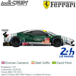 Modelauto 1:43 | Looksmart LSLM125 | Ferrari 488 GTE EVO | Spirit Of Race 2021 #55 France / Le Mans 24 Hours Modelauto 1:43 | Looksmart LSLM125 | Ferrari 488 GTE EVO | Spirit Of Race 2021 #55 France / Le Mans 24 Hours
