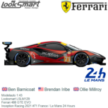 Modelauto 1:43 | Looksmart LSLM129 | Ferrari 488 GTE EVO | Inception Racing 2021 #71 France / Le Mans 24 Hours Modelauto 1:43 | Looksmart LSLM129 | Ferrari 488 GTE EVO | Inception Racing 2021 #71 France / Le Mans 24 Hours