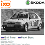 Modelauto 1:43 | IXO-Models RAC371A | Skoda Felicia Kit Car | Škoda Motorsport 1995 #16 France / Tour de Corse Modelauto 1:43 | IXO-Models RAC371A | Skoda Felicia Kit Car | Škoda Motorsport 1995 #16 France / Tour de Corse
