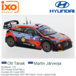 Modelauto 1:43 | IXO-Models RAM798LQ | Hyundai i20 Coupé WRC | Hyundai Motorsport 2021 #8 Finland / Arctic Lapland Rally Modelauto 1:43 | IXO-Models RAM798LQ | Hyundai i20 Coupé WRC | Hyundai Motorsport 2021 #8 Finland / Arctic Lapland Rally
