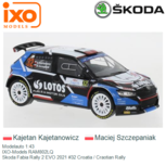 Modelauto 1:43 | IXO-Models RAM802LQ | Skoda Fabia Rally 2 EVO 2021 #32 Croatia / Craotian Rally Modelauto 1:43 | IXO-Models RAM802LQ | Skoda Fabia Rally 2 EVO 2021 #32 Croatia / Craotian Rally