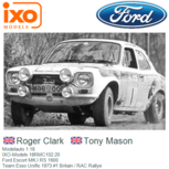 Modelauto 1:18 | IXO-Models 18RMC102.20 | Ford Escort MK.I RS 1600 | Team Esso Uniflo 1973 #1 Britain / RAC Rallye Modelauto 1:18 | IXO-Models 18RMC102.20 | Ford Escort MK.I RS 1600 | Team Esso Uniflo 1973 #1 Britain / RAC Rallye
