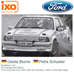 Modelauto 1:43 | IXO-Models RAC378LQ | Ford Escort Mk.3 RS 1600i 1983 #23 Germany / ADAC Vorderpfalz Rallye Modelauto 1:43 | IXO-Models RAC378LQ | Ford Escort Mk.3 RS 1600i 1983 #23 Germany / ADAC Vorderpfalz Rallye