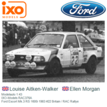 Modelauto 1:43 | IXO-Models RAC376A | Ford Escort Mk.3 RS 1600i 1983 #22 Britain / RAC Rallye Modelauto 1:43 | IXO-Models RAC376A | Ford Escort Mk.3 RS 1600i 1983 #22 Britain / RAC Rallye