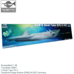 Bouwpakket 1:48 | Trumpeter 06801 | U-Boat Type VII-C | Deutsche Kriegs Marine (DKM) #U552 Germany Bouwpakket 1:48 | Trumpeter 06801 | U-Boat Type VII-C | Deutsche Kriegs Marine (DKM) #U552 Germany