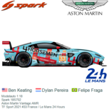 Modelauto 1:18 | Spark 18S702 | Aston Martin Vantage AMR | TF Sport 2021 #33 France / Le Mans 24 Hours Modelauto 1:18 | Spark 18S702 | Aston Martin Vantage AMR | TF Sport 2021 #33 France / Le Mans 24 Hours