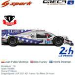 Modelauto 1:18 | Spark 18S695 | Oreca 07 Gibson | DragonSpeed USA 2021 #21 France / Le Mans 24 Hours Modelauto 1:18 | Spark 18S695 | Oreca 07 Gibson | DragonSpeed USA 2021 #21 France / Le Mans 24 Hours