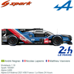 Modelauto 1:18 | Spark 18S691 | Alpine A480 | Alpine Elf Matmut 2021 #36 France / Le Mans 24 Hours Modelauto 1:18 | Spark 18S691 | Alpine A480 | Alpine Elf Matmut 2021 #36 France / Le Mans 24 Hours