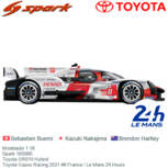 Modelauto 1:18 | Spark 18S690 | Toyota GR010 Hybrid | Toyota Gazoo Racing 2021 #8 France / Le Mans 24 Hours Modelauto 1:18 | Spark 18S690 | Toyota GR010 Hybrid | Toyota Gazoo Racing 2021 #8 France / Le Mans 24 Hours