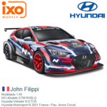 Modelauto 1:43 | IXO-Models GTM161BLQ | Hyundai Veloster N ETCR | Hyundai Motorsport N 2021 France / Pau -Arnos Circuit Modelauto 1:43 | IXO-Models GTM161BLQ | Hyundai Veloster N ETCR | Hyundai Motorsport N 2021 France / Pau -Arnos Circuit