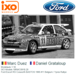 Modelauto 1:18 | IXO-Models 18RMC091B.20 | Ford Escort RS Cosworth BASTOS 1995 #11 Belgium / Ypres Rallye Modelauto 1:18 | IXO-Models 18RMC091B.20 | Ford Escort RS Cosworth BASTOS 1995 #11 Belgium / Ypres Rallye