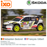 Modelauto 1:43 | IXO-Models RAM808LQ | Skoda Fabia Rally 2 EVO 2021 #30 Belgium / Ypres Rallye Modelauto 1:43 | IXO-Models RAM808LQ | Skoda Fabia Rally 2 EVO 2021 #30 Belgium / Ypres Rallye