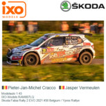 Modelauto 1:43 | IXO-Models RAM807LQ | Skoda Fabia Rally 2 EVO 2021 #30 Belgium / Ypres Rallye Modelauto 1:43 | IXO-Models RAM807LQ | Skoda Fabia Rally 2 EVO 2021 #30 Belgium / Ypres Rallye
