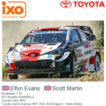 Modelauto 1:43 | IXO-Models RAM806LQ | Toyota Yaris WRC | Toyota Gazoo Racing WRT 2021 #33 Belgium / Ypres Rallye Modelauto 1:43 | IXO-Models RAM806LQ | Toyota Yaris WRC | Toyota Gazoo Racing WRT 2021 #33 Belgium / Ypres Rallye