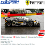 Modelauto 1:43 | Looksmart LSRC103 | Ferrari 488 GT3 | Iron Lynx 2021 #51 Belgium / Spa-Francorchamps / 24 Hours Modelauto 1:43 | Looksmart LSRC103 | Ferrari 488 GT3 | Iron Lynx 2021 #51 Belgium / Spa-Francorchamps / 24 Hours