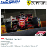 Modelauto 1:43 | Looksmart LSF1035 | Ferrari SF21 | Scuderia Ferrari 2021 #16 Bahrain / Circuit Sakhir / Bahrain GP Modelauto 1:43 | Looksmart LSF1035 | Ferrari SF21 | Scuderia Ferrari 2021 #16 Bahrain / Circuit Sakhir / Bahrain GP