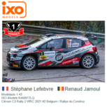 Modelauto 1:43 | IXO-Models RAM817LQ | Citroen C3 Rally 2 WRC 2021 #2 Belgium / Rallye du Condroz Modelauto 1:43 | IXO-Models RAM817LQ | Citroen C3 Rally 2 WRC 2021 #2 Belgium / Rallye du Condroz