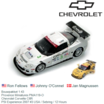 Bouwpakket 1:43 | Provence Miniatures PMA119-O | Chevrolet Corvette C6R | PSI Experience 2007 #3 USA / Sebring / 12 Hours Bouwpakket 1:43 | Provence Miniatures PMA119-O | Chevrolet Corvette C6R | PSI Experience 2007 #3 USA / Sebring / 12 Hours