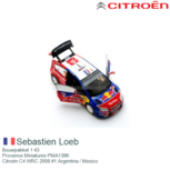 Bouwpakket 1:43 | Provence Miniatures PMA139K | Citroën C4 WRC 2008 #1 Argentina / Mexico Bouwpakket 1:43 | Provence Miniatures PMA139K | Citroën C4 WRC 2008 #1 Argentina / Mexico