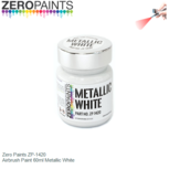 | Zero Paints ZP-1420 | Airbrush Paint 60ml Metallic White | Zero Paints ZP-1420 | Airbrush Paint 60ml Metallic White