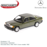 Modelauto 1:18 | Minichamps 155037001 | Mercedes Benz 190E W201 Groen metallic 1982 Modelauto 1:18 | Minichamps 155037001 | Mercedes Benz 190E W201 Groen metallic 1982