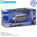 Modelauto 1:72 | Cararama Cara5000-04 | Volkswagen Microbus Licht Groen 2001 Modelauto 1:72 | Cararama Cara5000-04 | Volkswagen Microbus Licht Groen 2001