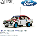 Modelauto 1:43 | Vitesse VSS42377 | Ford Escort RS1800 1978 #8 Zweden Modelauto 1:43 | Vitesse VSS42377 | Ford Escort RS1800 1978 #8 Zweden