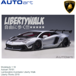 Modelauto 1:18 | Autoart 79181 | Lamborghini Aventador Liberty Walk | Liberty Works 2018 Modelauto 1:18 | Autoart 79181 | Lamborghini Aventador Liberty Walk | Liberty Works 2018
