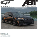 Modelauto 1:18 | GT Spirit GT868 | Abt RS 6 Black 2020 Modelauto 1:18 | GT Spirit GT868 | Abt RS 6 Black 2020