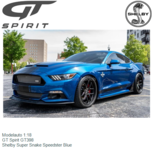 Modelauto 1:18 | GT Spirit GT398 | Shelby Super Snake Speedster Blue Modelauto 1:18 | GT Spirit GT398 | Shelby Super Snake Speedster Blue