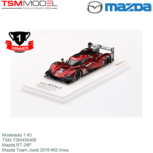Modelauto 1:43 | TSM TSM430409 | Mazda RT-24P | Mazda Team Joest 2019 #55 Imsa Modelauto 1:43 | TSM TSM430409 | Mazda RT-24P | Mazda Team Joest 2019 #55 Imsa