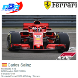 Modelauto 1:18 | BBR Models BBR211895 | Ferrari SF71H | Scuderia Ferrari 2021 #55 Italy / Fiorano Modelauto 1:18 | BBR Models BBR211895 | Ferrari SF71H | Scuderia Ferrari 2021 #55 Italy / Fiorano