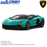 Modelauto 1:43 | Looksmart LS532F | Lamborghini Aventador Ultimae Roadster Blu Glauco 2021 Modelauto 1:43 | Looksmart LS532F | Lamborghini Aventador Ultimae Roadster Blu Glauco 2021