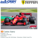 Modelauto 1:18 | Looksmart LS18F1039 | Ferrari SF21 | Scuderia Ferrari 2021 #55 Britain / Silverstone / British Grand Prix Modelauto 1:18 | Looksmart LS18F1039 | Ferrari SF21 | Scuderia Ferrari 2021 #55 Britain / Silverstone / British Grand Prix