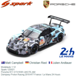 Modelauto 1:12 | Spark 12S021 | Porsche 911 GT3 RSR LMGTE-AM | Dempsey Proton Racing 2019 #77 France / Le Mans 24 Hours Modelauto 1:12 | Spark 12S021 | Porsche 911 GT3 RSR LMGTE-AM | Dempsey Proton Racing 2019 #77 France / Le Mans 24 Hours