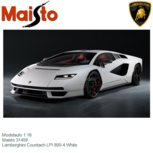 Modelauto 1:18 | Maisto 31459 | Lamborghini Countach LPI 800-4 White Modelauto 1:18 | Maisto 31459 | Lamborghini Countach LPI 800-4 White