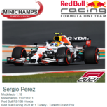 Modelauto 1:18 | Minichamps 110211611 | Red Bull RB16B Honda | Red Bull Racing 2021 #11 Turkey / Turkish Grand Prix Modelauto 1:18 | Minichamps 110211611 | Red Bull RB16B Honda | Red Bull Racing 2021 #11 Turkey / Turkish Grand Prix