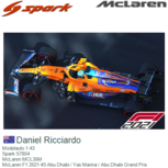 Modelauto 1:43 | Spark S7854 | McLaren MCL35M | McLaren F1 2021 #3 Abu Dhabi / Yas Marina / Abu Dhabi Grand Prix Modelauto 1:43 | Spark S7854 | McLaren MCL35M | McLaren F1 2021 #3 Abu Dhabi / Yas Marina / Abu Dhabi Grand Prix
