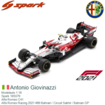 Modelauto 1:18 | Spark 18S579 | Alfa Romeo C41 | Alfa Romeo Racing 2021 #99 Bahrain / Circuit Sakhir / Bahrain GP Modelauto 1:18 | Spark 18S579 | Alfa Romeo C41 | Alfa Romeo Racing 2021 #99 Bahrain / Circuit Sakhir / Bahrain GP
