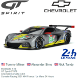 Modelauto 1:18 | GT Spirit GT879 | Chevrolet Corvette C8.R | Corvette Racing 2021 #64 France / Le Mans 24 Hours Modelauto 1:18 | GT Spirit GT879 | Chevrolet Corvette C8.R | Corvette Racing 2021 #64 France / Le Mans 24 Hours