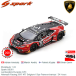 Modelauto 1:43 | Spark SB301 | Lamborghini Huracán GT3 | Attempto Racing 2017 #77 Belgium / Spa-Francorchamps / 24 Hours Modelauto 1:43 | Spark SB301 | Lamborghini Huracán GT3 | Attempto Racing 2017 #77 Belgium / Spa-Francorchamps / 24 Hours